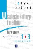 J.polski GIM  W świecie kultury i mediów WSiP. Autor: Kruszyńska Agnieszka. Dadada.pl Okładka książki J.polski GIM  W świecie kultury i mediów WSiP
