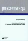 Okładka książki Jurysprudencja 1/2014 Problem zarachowania w normatywizmie Hansa Kelsena