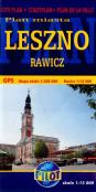 Okładka książki Leszno. Rawicz. Plan miasta w skali 1:15 000