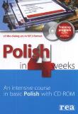 Polski w 4 tyg. - Angielski level 1 mp3  REA. Autor: Sosnowski Piotr. Dadada.pl Okładka książki Polski w 4 tyg. - Angielski level 1 mp3  REA