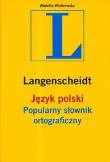 Popularny słownik ortograficzny  ''L. Autor: Wichrowska Wioletta. Dadada.pl Okładka książki Popularny słownik ortograficzny  ''L