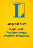 Okładka książki Popularny słownik poprawnej polszczyzny ''L
