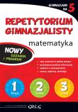 Repetytorium Gimnazjalisty matematyka GREG. Autor: Marta Lichosik. Dadada.pl Okładka książki Repetytorium Gimnazjalisty matematyka GREG