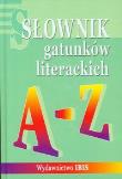 Okładka książki Słownik gatunków literackich A-Z oprawa tw. Ibis