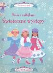 Świąteczne występy Moda z naklejkami. Autor: Pratt Leonie. Dadada.pl Okładka książki Świąteczne występy Moda z naklejkami
