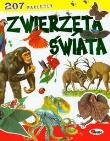Zwierzęta świata 207 naklejek. Autor: Joanna Zielewska. Dadada.pl Okładka książki Zwierzęta świata 207 naklejek