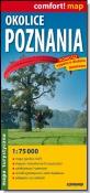 Comfort!map Okolice Poznania 1:75 000. Autor:   Praca zbiorowa. Dadada.pl Okładka książki Comfort!map Okolice Poznania 1:75 000