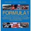 Formuła 1 Wielcy kierowcy czołowe zespoły. Autor: Jones Bruce. Dadada.pl Okładka książki Formuła 1 Wielcy kierowcy czołowe zespoły