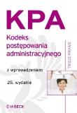 Okładka książki Kodeks postępowania administracyjnego z wprowadzeniem (Wydanie 25 styczeń 2012)
