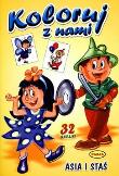 Okładka książki Koloruj z nami. Asia i Staś  PASJA