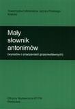 Okładka książki Mały słownik antonimów