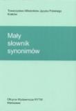Okładka książki Mały słownik synonimów