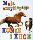 Moja encyklopedia Konie i kuce. Autor: Helene Montardre. Dadada.pl Okładka książki Moja encyklopedia Konie i kuce