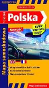 Okładka książki Polska mapa samochodowa