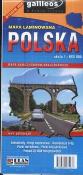 Okładka książki Polska mapa samochodowo-krajoznawcza. laminowana