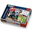 Okładka książki Puzzle 1000 Plakaty w stylu vintage TREFL