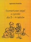 Scenariusze zajęć z rytmiki dla 3- i 4-latków. Autor: Agnieszka Iwanicka. Dadada.pl Okładka książki Scenariusze zajęć z rytmiki dla 3- i 4-latków