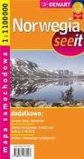 Okładka książki See it Norwegia - mapa samochodowa 1:1000000