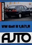 VW Golf II 1,6/1,8. Autor: Praca zbiorowa. Dadada.pl Okładka książki VW Golf II 1,6/1,8