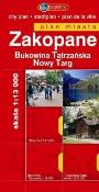 Okładka książki Zakopane Bukowina Tatrzańska Nowy Targ plan miasta