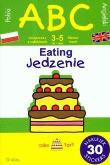Okładka książki ABC jedzenie z naklejkami. Ćwiczenia dwujęzyczne