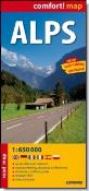 Okładka książki Alps laminowana mapa samochodowa 1:650 000