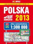 Okładka książki Atlas samochodowy 1:300 000  Polska 2013