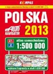 Okładka książki Atlas samochodowy 1:500 000  Polska 2013