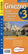 Okładka książki Gniezno plus 3. Plan miasta