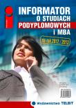 Informator o studiach podyplomowych i MBA 2012/2013. Autor: Praca zbiorowa. Dadada.pl Okładka książki Informator o studiach podyplomowych i MBA 2012/2013