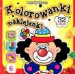 Okładka książki Kolorowanki, naklejanki. Wesoły klaun