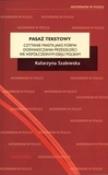 Pasaż tekstowy. Autor: Szalewska Katarzyna. Dadada.pl Okładka książki Pasaż tekstowy