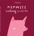 Pierwsze urodziny prosiaczka. Autor: Aleksandra Woldańska-Płocińska. Dadada.pl Okładka książki Pierwsze urodziny prosiaczka