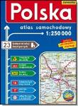 Okładka książki Polska - 1:250 000 atlas samochodowy