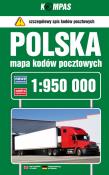 Okładka książki Polska mapa kodów pocztowych