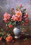 Okładka książki Puzzle 1000 Copy of ''Still Life Roses in China Vase'', Albert Williams