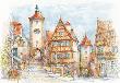 Okładka książki Puzzle 1500 Rothenburg ob der Taube CASTOR