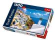 Okładka książki Puzzle 1500 Santorini, Grecja TREFL