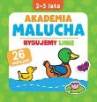 Akademia malucha. Rysujemy linie 26 naklejek. Autor: Bardos Krystyna. Dadada.pl Okładka książki Akademia malucha. Rysujemy linie 26 naklejek