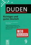 Okładka książki Duden 9 Richtiges und gutes deutsch