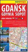 Okładka książki Euromapa Gdańsk, Gdynia, Sopot 1:26 000
