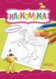 Kalkomania z naklejkami. Pegaz. Autor: Krassowska Dorota. Dadada.pl Okładka książki Kalkomania z naklejkami. Pegaz