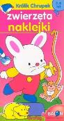 Okładka książki Królik Chrupek zwierzęta naklejki