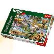 Okładka książki Puzzle 1000 Zwierzęta świata TREFL