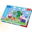 Okładka książki Puzzle 24 maxi Świnka Peppa - Uczta TREFL