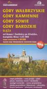 Góry Wałbrzyskie Kamienne Sowie Bardzkie Ślęża Map. Autor: praca zbiorowa. Dadada.pl Okładka książki Góry Wałbrzyskie Kamienne Sowie Bardzkie Ślęża Map