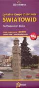 Okładka książki Lokalna Grupa Działania Światowid. Na Piastowskim Szlaku. Mapa turystyczna