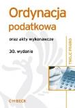 Ordynacja podatkowa oraz akty wykonawcze. Autor: praca zbiorowa. Dadada.pl Okładka książki Ordynacja podatkowa oraz akty wykonawcze