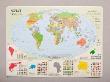 Opakowanie Podkadka na biurko - Mapa polityczna Świata