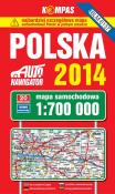 Okładka książki Polska 2014 Mapa samochodowa 1:700 000